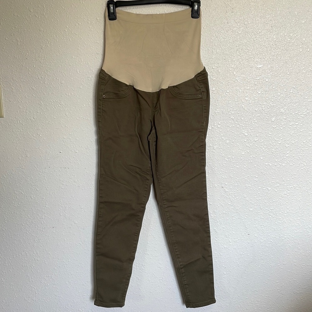 a:glow Maternity Jeggings Khaki Color Size 6